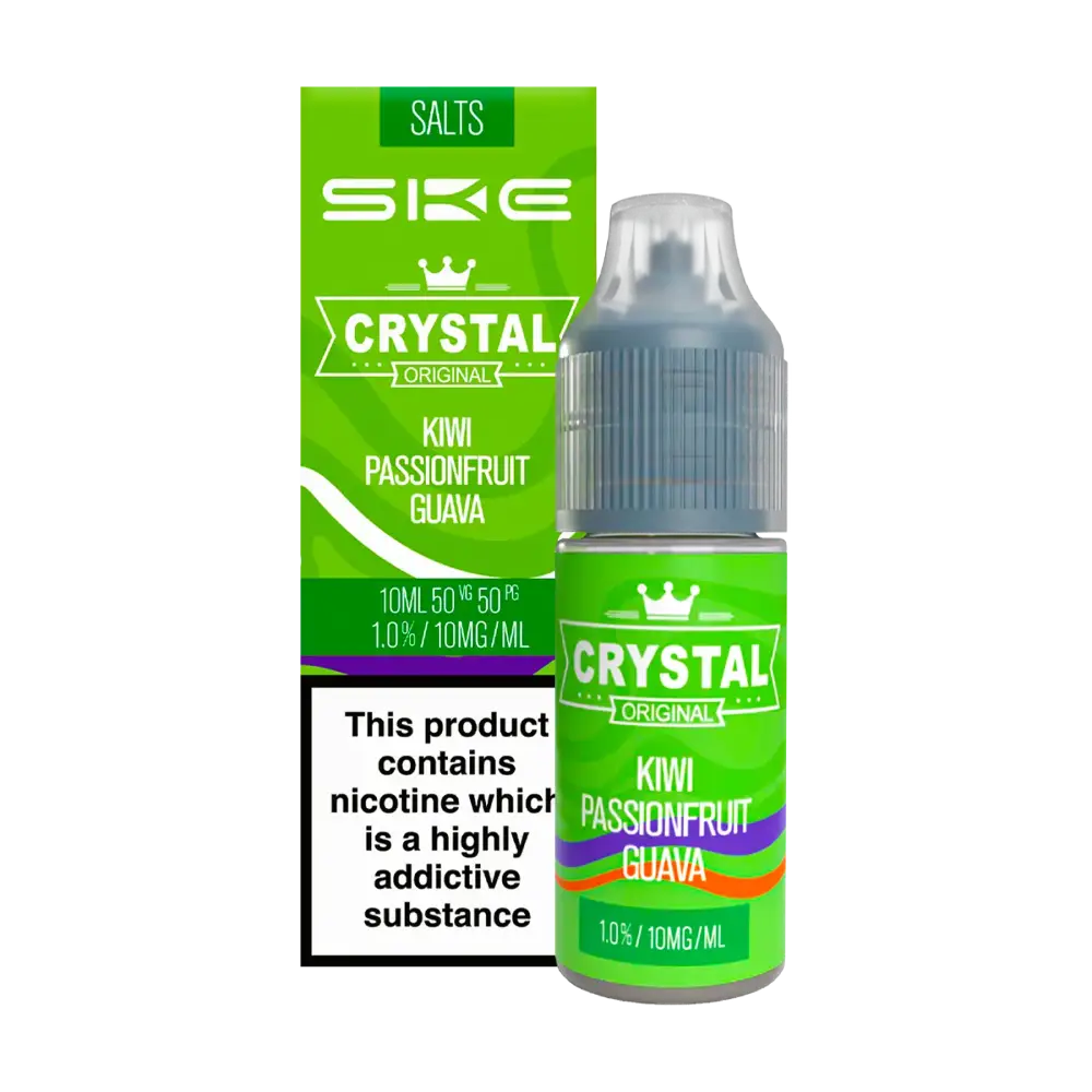 SKE Crystal Original Kiwi Passion Fruit Guava Nic Salt 10ml-10mg